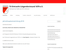 Tablet Screenshot of eintracht-luetgendortmund.de